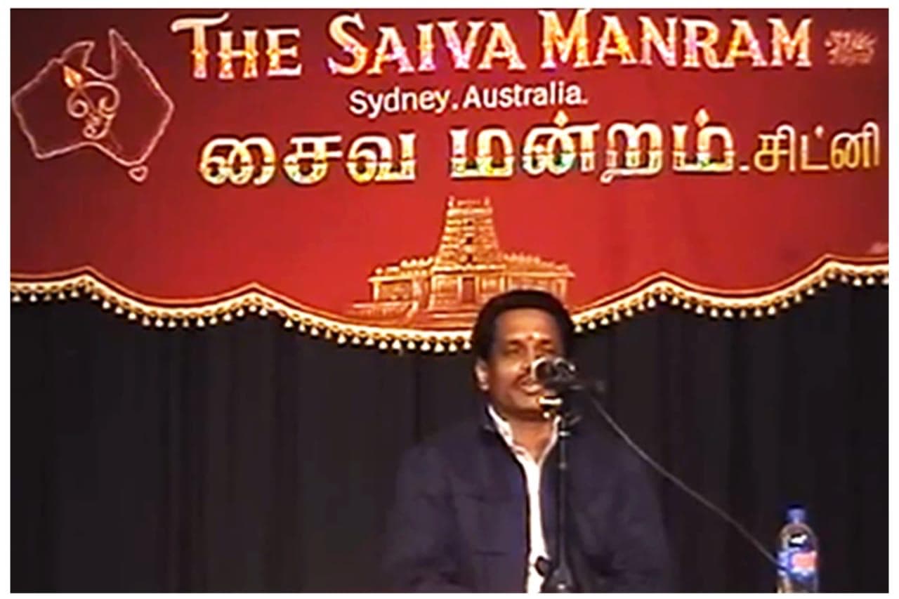 Program at Saiva mandram, Sydney, Australia